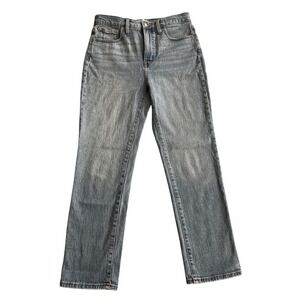 Madewell the Perfect Vintage Denim Jeans Medium Light Wash Straight 28 High Rise